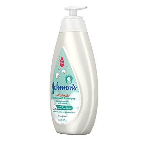 Johnson's Baby CottonTouch Newborn Baby Wash & Shampoo with No More Tears, 27.1 Fl Oz - Image 8