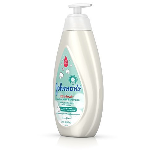 Johnson's Baby CottonTouch Newborn Baby Wash & Shampoo with No More Tears, 27.1 Fl Oz - Image 2