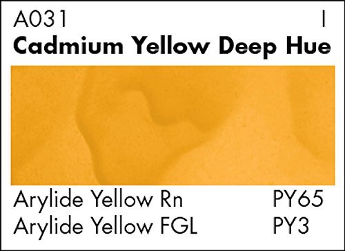 Grumbacher Academy Watercolor Paint, 7.5ml/0.25 Ounce, Cadmium Yellow Deep Hue (A031) - Image 2