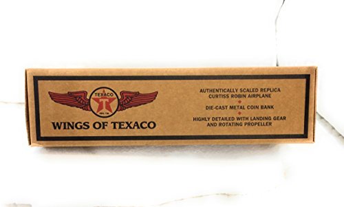 Wings of Texaco - 6th in the Series - 1929 Curtiss Robin Airplane Diecast Metal Coin Bank,Red - Image 7