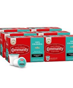 Community Coffee 100% Colombia Coffee Pods (6 Pack, 72 Count)