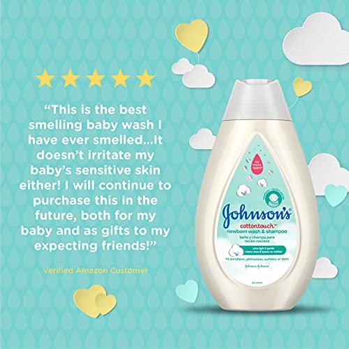 Johnson's Baby CottonTouch Newborn Baby Wash & Shampoo with No More Tears, 27.1 Fl Oz - Image 12