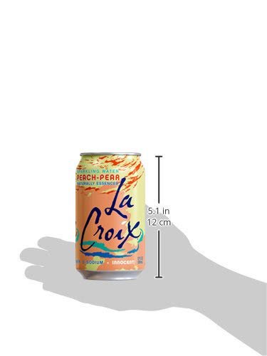 LaCroix Sparkling Water, Peach-Pear 12oz Cans, 12 Pack - Image 6