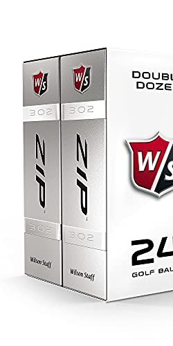WILSON Staff Zip Double Dozen Golf Balls, White, Large (WGWP25000) - Image 4
