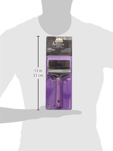 Master Grooming Tools Double-Sided Soft Flexible Slicker Brushes - Purple, 8"L x 4"W - Image 2