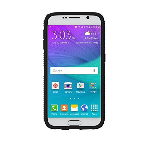 Speck Products CandyShell Grip Case for Samsung Galaxy S6 - Carrying Case - Retail Packaging - White/Black - Image 7