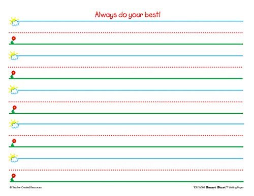 Teacher Created Resources (76503) Smart Start K-1 Writing Paper: 360 sheets