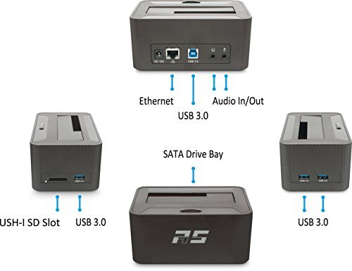HighPoint RocketStor 5411D – USB 3.0 Drive Dock + 7 Expansion Ports - Image 8