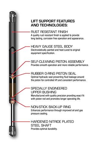 Strongarm 6236 Hood Lift Support, Pack of 1, black - Image 4