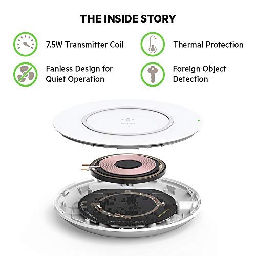 Belkin Wireless Charging Pad 7.5W, White - Image 9