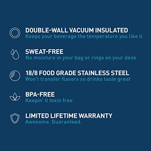 Takeya Actives Insulated Stainless Water Bottle with Insulated Spout Lid, 32oz, Midnight - Image 6