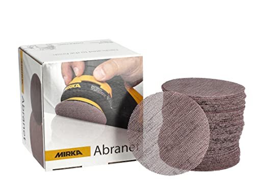 Mirka 9A-203-120 3-Inch 120 Grit Mesh Abrasive Dust Free Sanding Discs, Box of 50 Discs