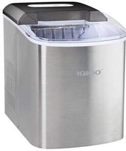 Igloo Portable Electric Countertop Ice Maker Machine, Silver