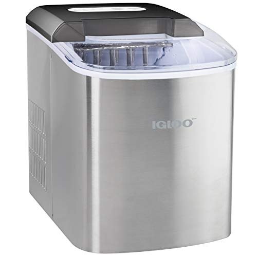 Igloo Portable Electric Countertop Ice Maker Machine, Silver