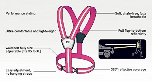 Amphipod Reflective Xinglet Vest, Pink/Bright Pink, OS - Image 2