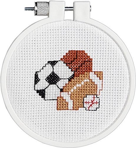 Janlynn Play Ball Mini Counted Cross Stitch Kit