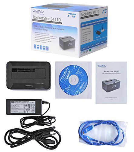 HighPoint RocketStor 5411D – USB 3.0 Drive Dock + 7 Expansion Ports - Image 5