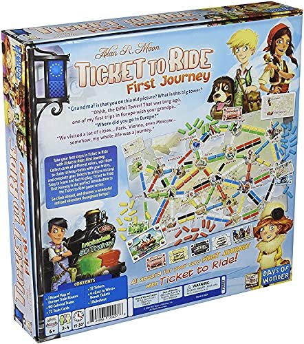 Ticket to Ride First Journey Europe Board Game - White - Image 8